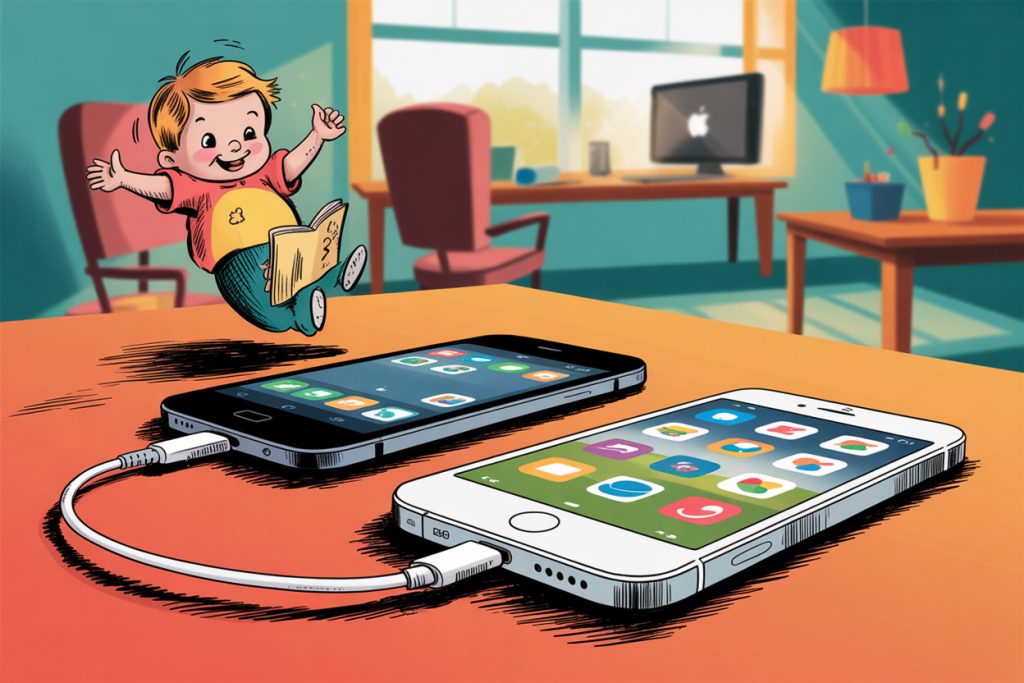 Перенос данных с Android на iPhone