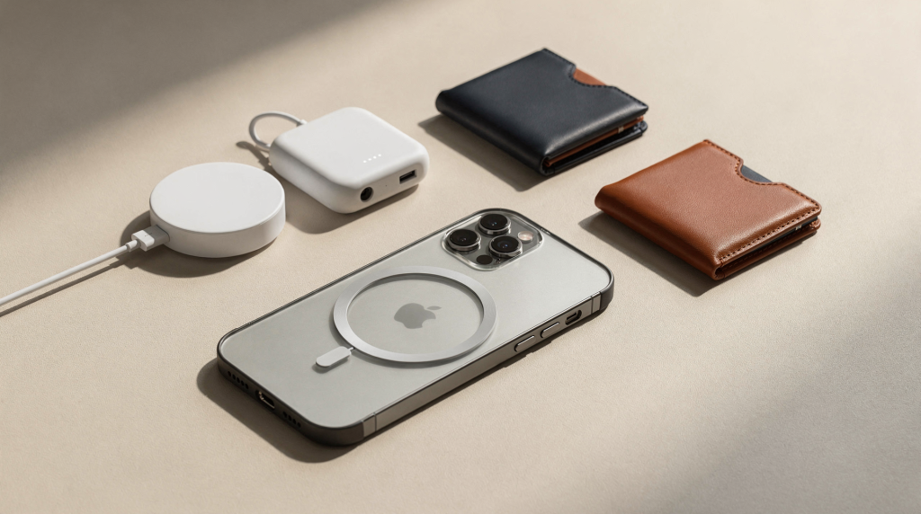 MagSafe-аксессуары: зарядки, чехлы и кошельки для iPhone